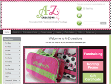 Tablet Screenshot of a-zcreations.ca